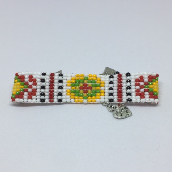 Handmade Protective Pattern Beaded Bracelet